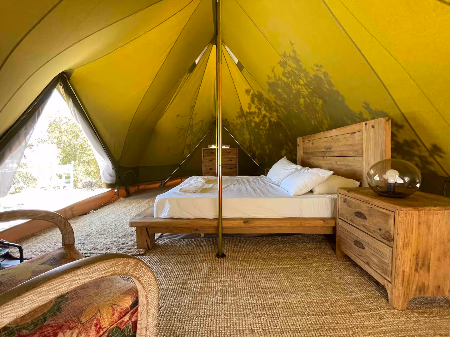 tent in the garden